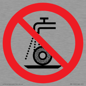 Prohibition: Do not use for wet grinding